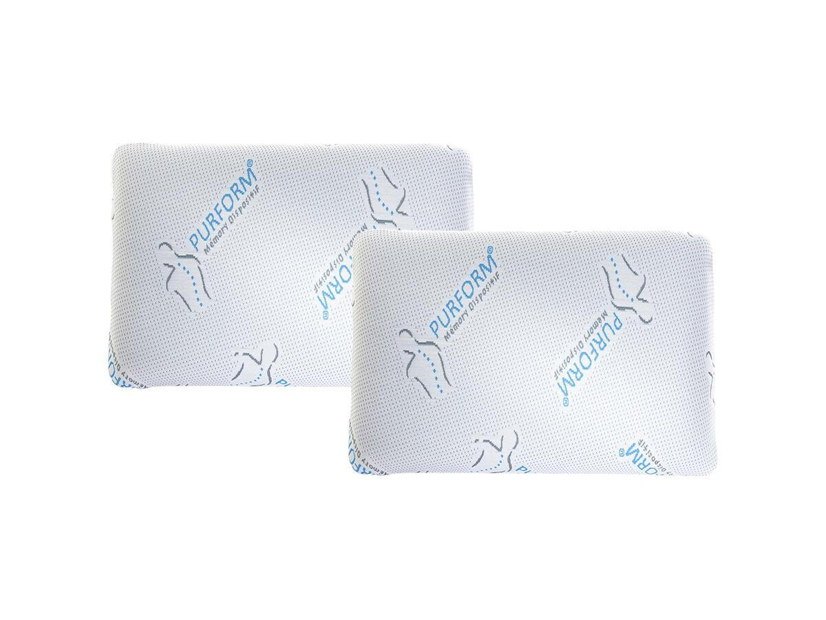 VISCO-KOPFKISSEN 2er-Set Anti-Milben - 60 x 40 cm - SIRONA - Weiß, Textil (60/40cm) - Vente-Unique