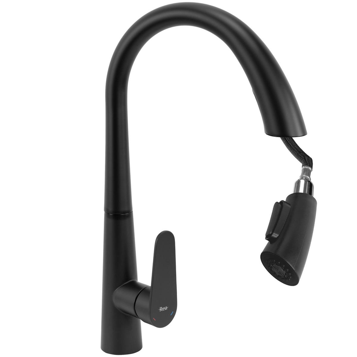 KÜCHEARMATUR Rea Ross Black - Schwarz, Metall (5.5/43/27.5cm) - REA