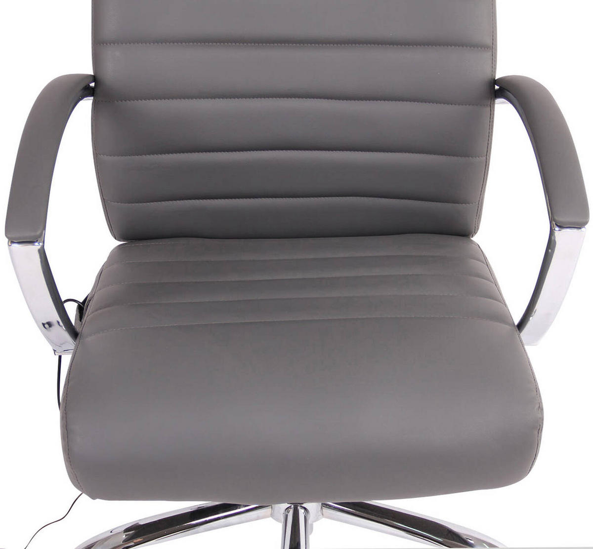 BÜROSTUHL Vallon, Kunstleder mit Massagefunktion Grau - Grau, Kunststoff/Textil (58/123/72cm) - TPFLiving