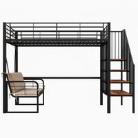 HOCHBETT Metall 140/200 cm Schwarz - Schwarz, Metall - Raumix