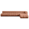 ECKSOFA modulares Sofa Darnel-L3 - 387x177x70 cm Apricot - Koralle, Holzwerkstoff/Textil (387/177cm) - ALTDECOR