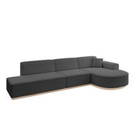 ECKSOFA Ottomane Rechts ARRIO-L2 - 328x171x83 cm Grau - Grau, Holzwerkstoff/Textil (328/171cm) - ALTDECOR