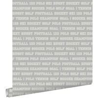 TAPETE Sportarten 53 cm x 10.05 m - Grau, Papier (53/1000cm) - ESTAhome