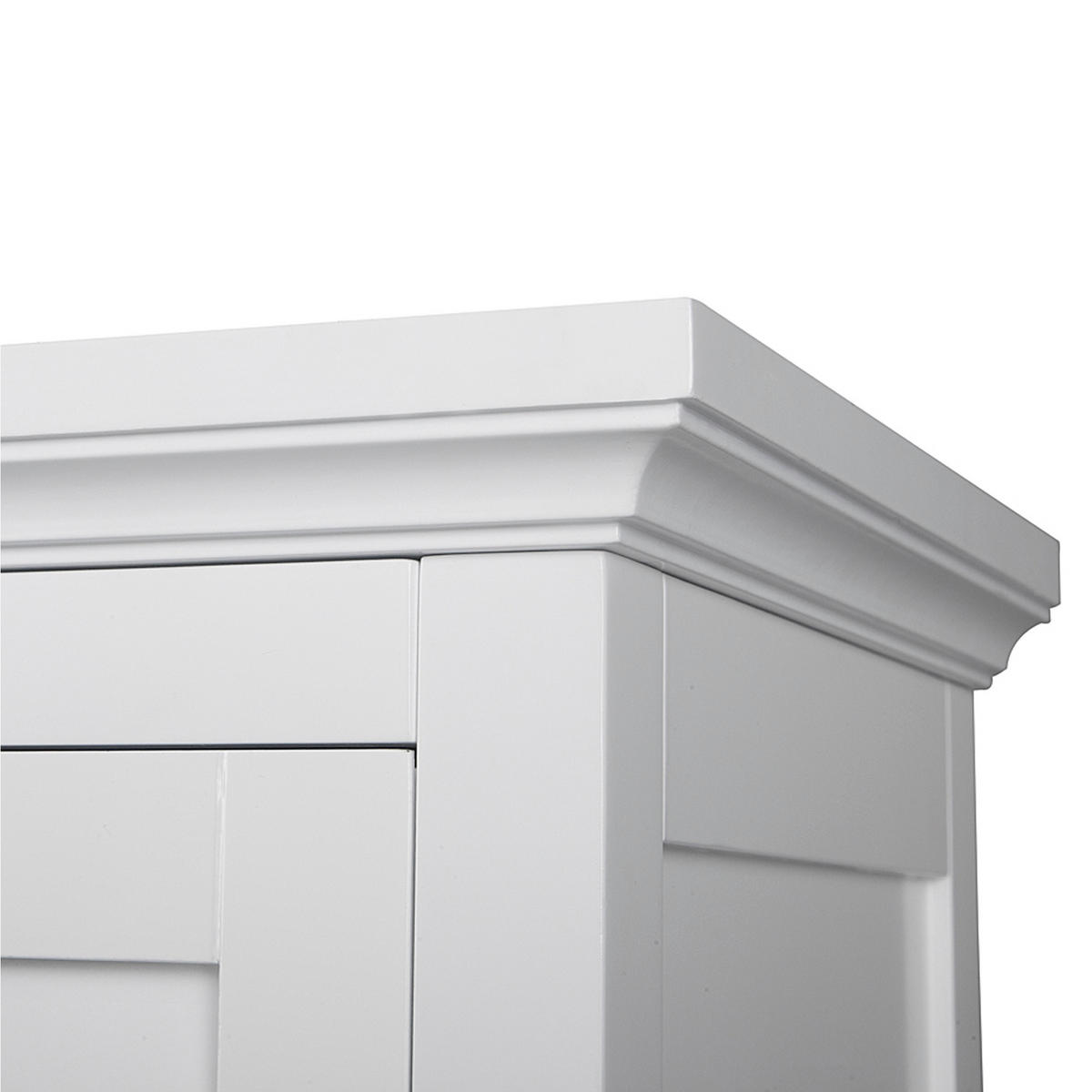 HÄNGESCHRANK mit Einlegeboden, Weiß, 61cm - Anthrazit/Weiß, Holzwerkstoff/Metall (17.8/61/61cm) - Teamson Home