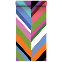 XXL-VLIESTAPETE Zickzack-Motiv 50 x 900 cm - Multicolor, Papier (50/900cm) - ESTAhome