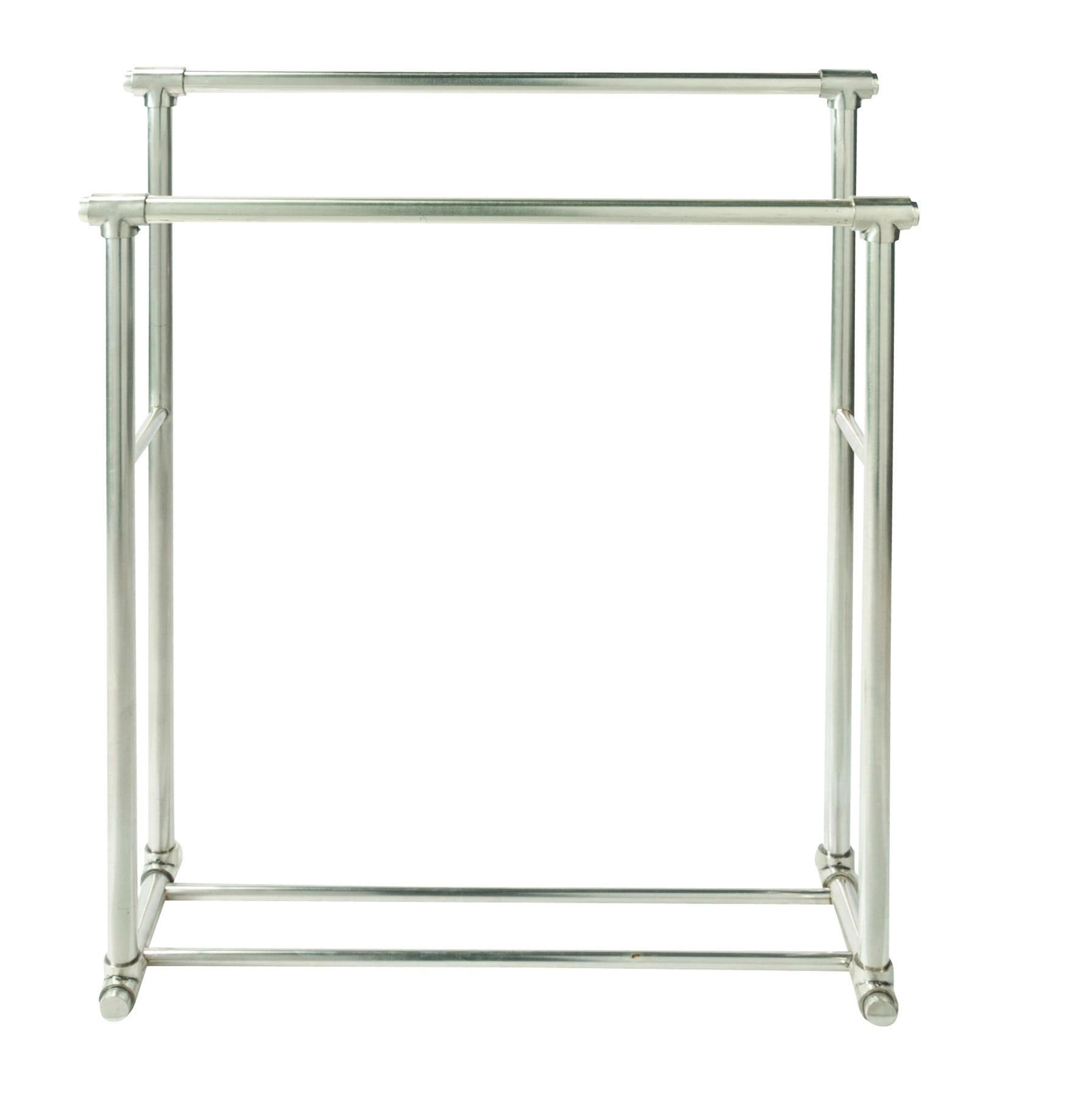 HANDDUKSH&Auml;NGARE i m&auml;ssing med tv&aring; st&auml;nger Silverf&auml;rgad 74/38/38 cm