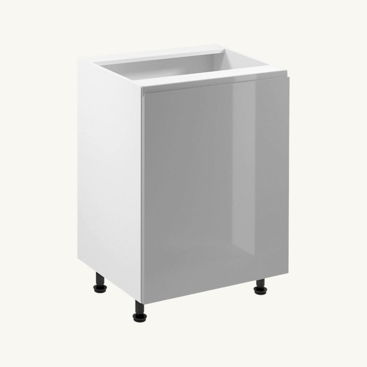 INSELKÜCHE-KÜCHENZEILE 420x220 cm Glanzia – KU-S18 – Grau – Hochglanz - Grau, Holzwerkstoff (420/212/220cm) - hi-markt