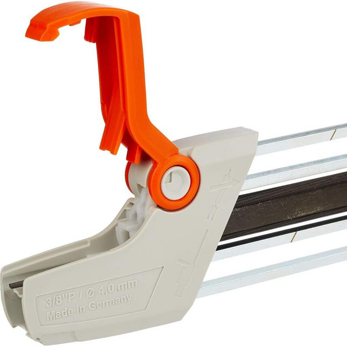 FEILE – Geeignet für 3/8"-P-Sägeketten (4,8 mm Durchmesser) - Weiß, Metall (32/6.85/2.3cm) - DCA