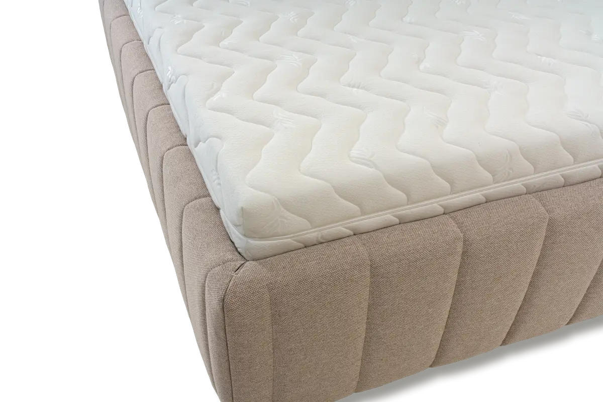 POLSTERBETT Calma Grande 160x200 in Plüsch Chocolate - Dunkelbraun, Holz (160/200cm) - Letti Moderni