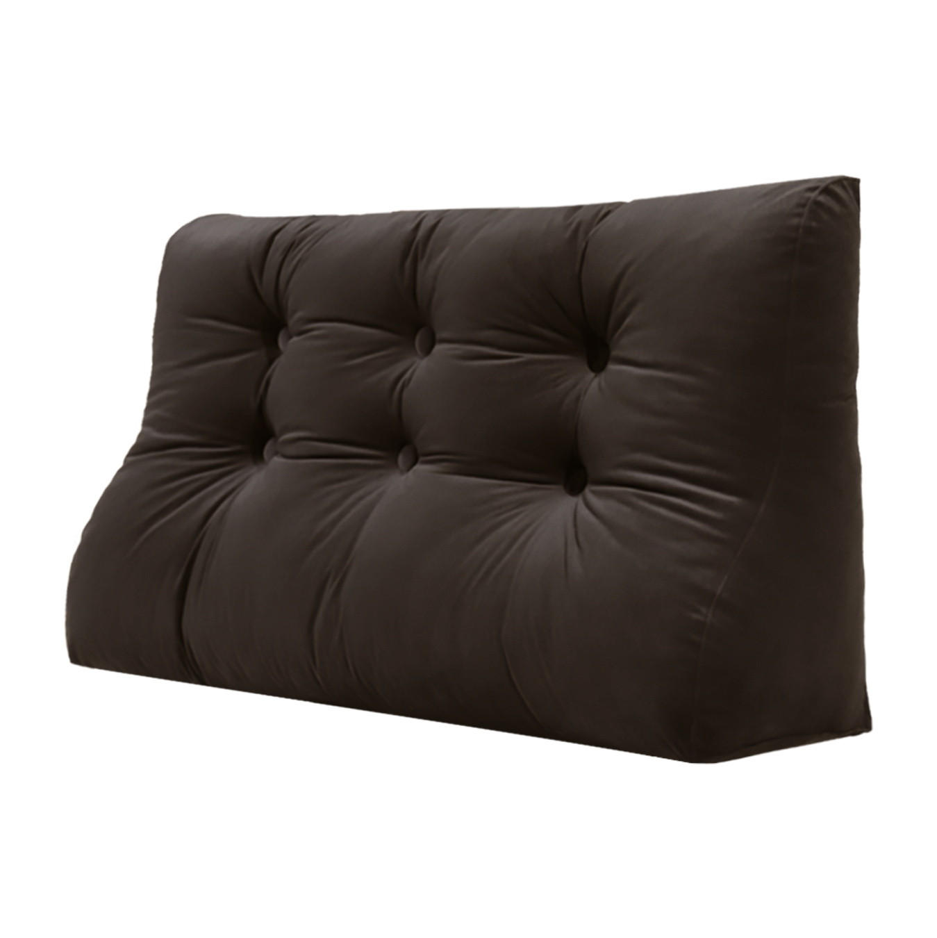 RÜCKENKISSEN Körperkontur Samtlook Braun 100 cm - Braun, Textil (55/100cm) - Vercart