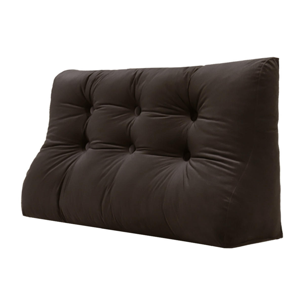 RÜCKENKISSEN Körperkontur Samtlook Braun 100 cm - Braun, Textil (55/100cm) - Vercart