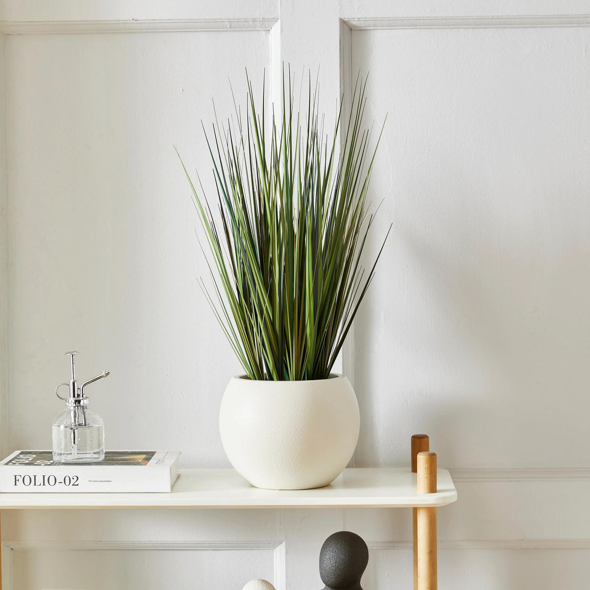 KUNSTPFLANZE Künstliches Gras – Selwyn 60 cm - Grün, Kunststoff (60cm) - aplanta