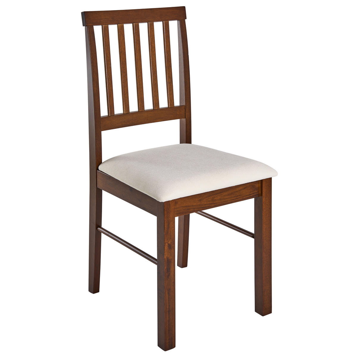 ESSZIMMERSTUHL 2er-Set Holz Dunkelbraun/Hellbeige Orono - Dunkelbraun, Holz (44/92/50cm) - Beliani