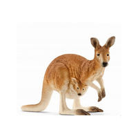 SPIELFIGUR Känguru - Beige, Kunststoff (12/7/4cm) - Schleich