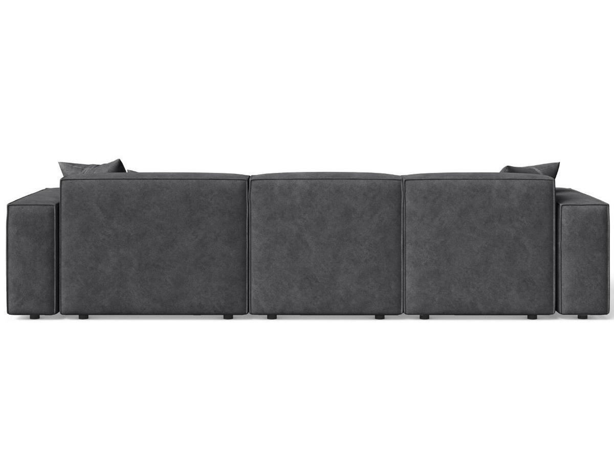 ECKSOFA Arizona Dunkelgrau Rechts - Dunkelgrau, Holz/Textil (265/180cm) - Graingold