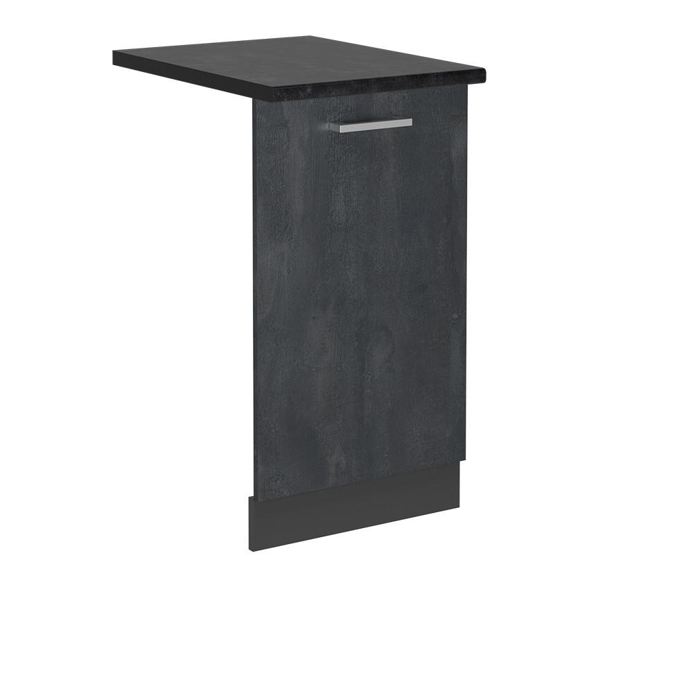 DISKMASKINENS FRONTPANEL R-Line Svart betong 45 cm , AP Antracit Svart, Antracit 81.8/45/60 cm