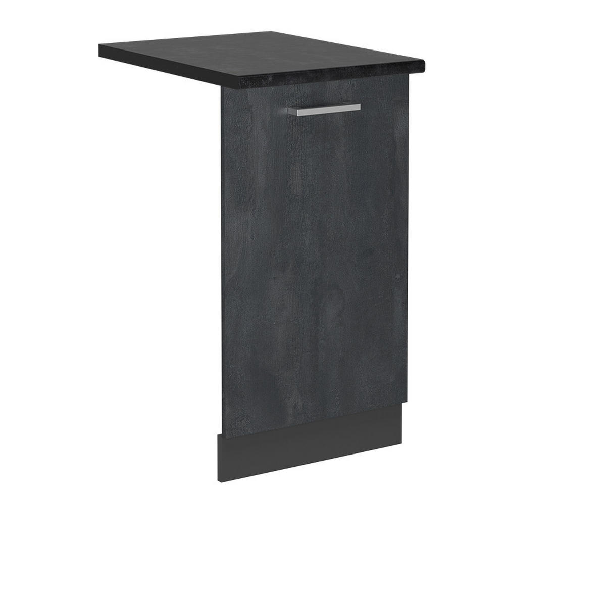 ČELNÍ PANEL MYČKY R-Line Černý beton - černá/antracitová, kompozitní dřevo (45/81.8/1.6cm) - Vicco