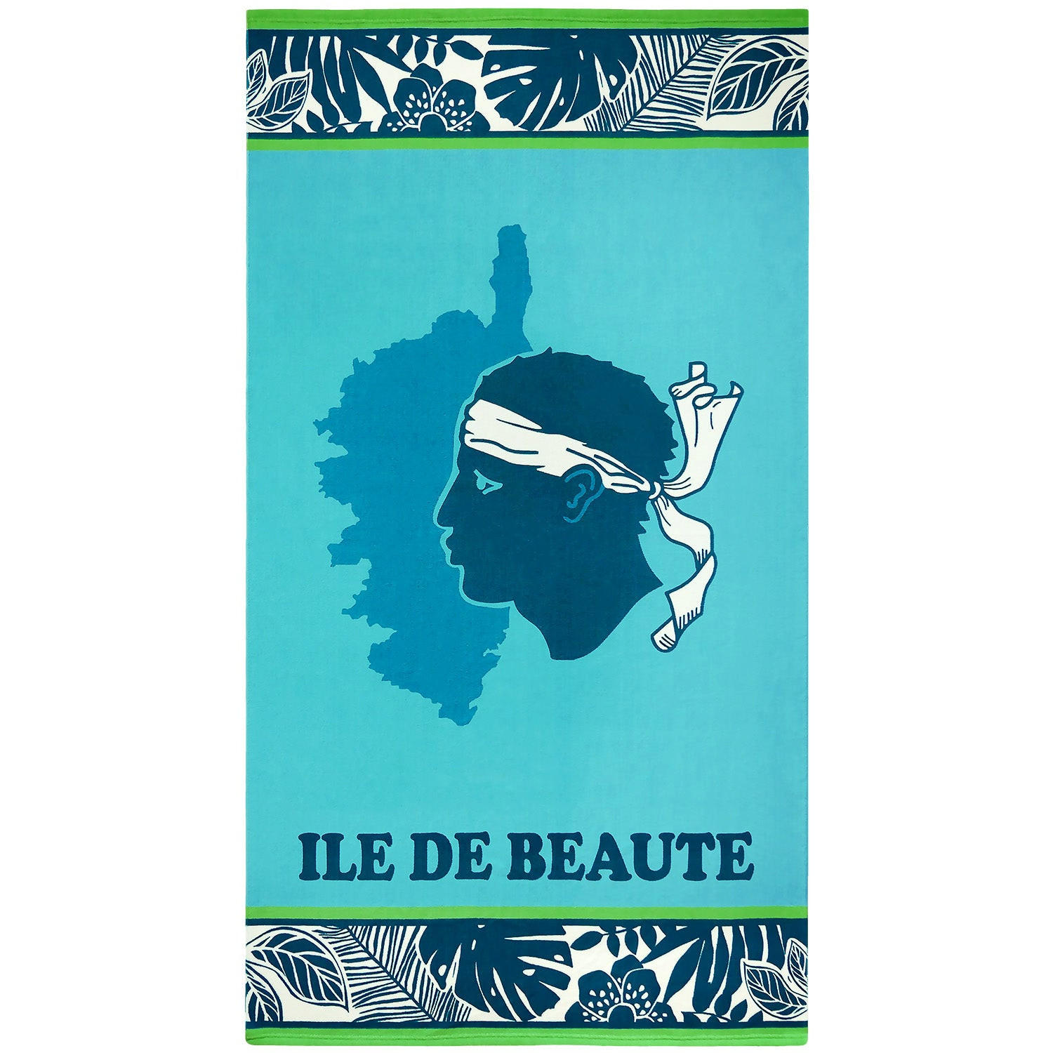 STRANDTUCH Mikrofaser Blau 90x170 250g/m² - Bodri - Blau, Textil (170/90cm) - LE COMPTOIR DE LA PLAGE
