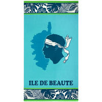 STRANDTUCH Mikrofaser Blau 90x170 250g/m² - Bodri - Blau, Textil (170/90cm) - LE COMPTOIR DE LA PLAGE