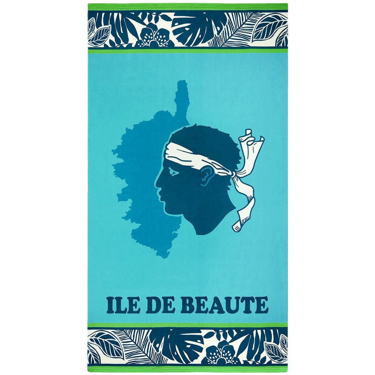 STRANDTUCH Mikrofaser Blau 90x170 250g/m² - Bodri - Blau, Textil (170/90cm) - LE COMPTOIR DE LA PLAGE
