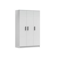 KINDERKLEIDERSCHRANK INGE 19 120/192/50 cm Weiß/Grau - Weiß/Grau, Holzwerkstoff (120/192/50cm) - Deine Möbel 24