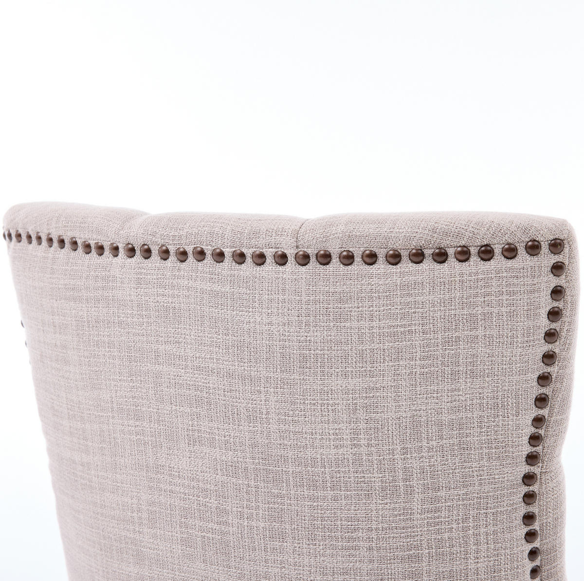 SESSEL Stoffbezug Beige Eiche massiv 2er-Set - Beige, Metall (63/92/56.5cm) - Meubliv