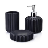 BADEZIMMERZUBEHÖR Ferra Schwarz 20/22/9 cm Keramik - Schwarz, Keramik (22/9/20cm) - Mondex