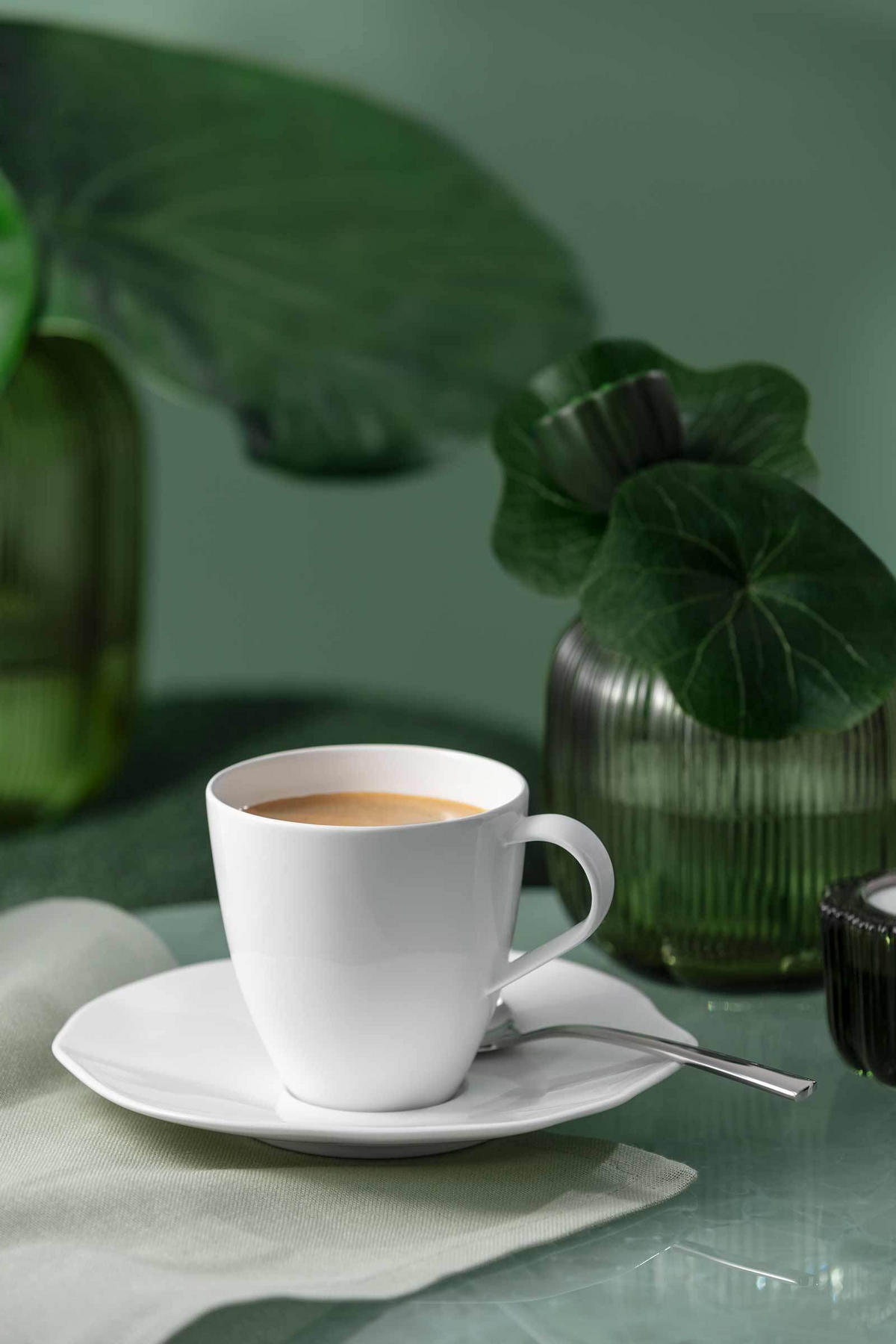 KAFFEESERVICE Pura weiß 18er Set - Weiß, Keramik (1/1/1cm) - Villeroy & Boch