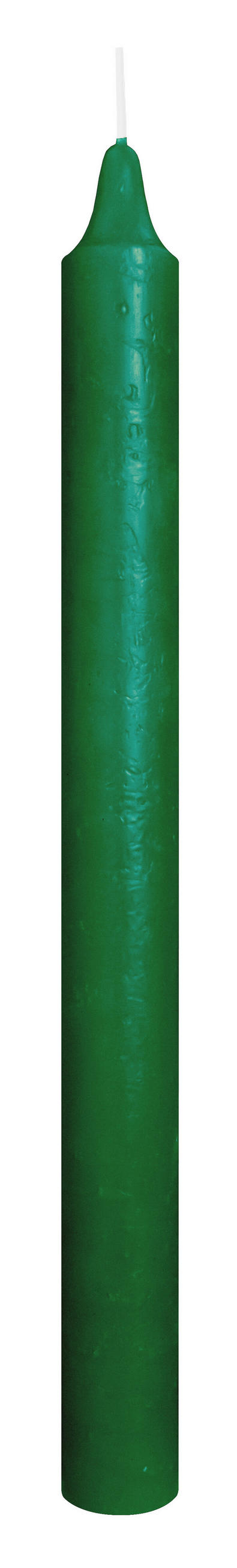 MARBLE Leuchterkerzen durchgefärbt Seegrün 250 x 22 mm, 20er Set - Mooreichefarben, Paraffin (2.2/25/25cm) - Wiedemann Kerzen