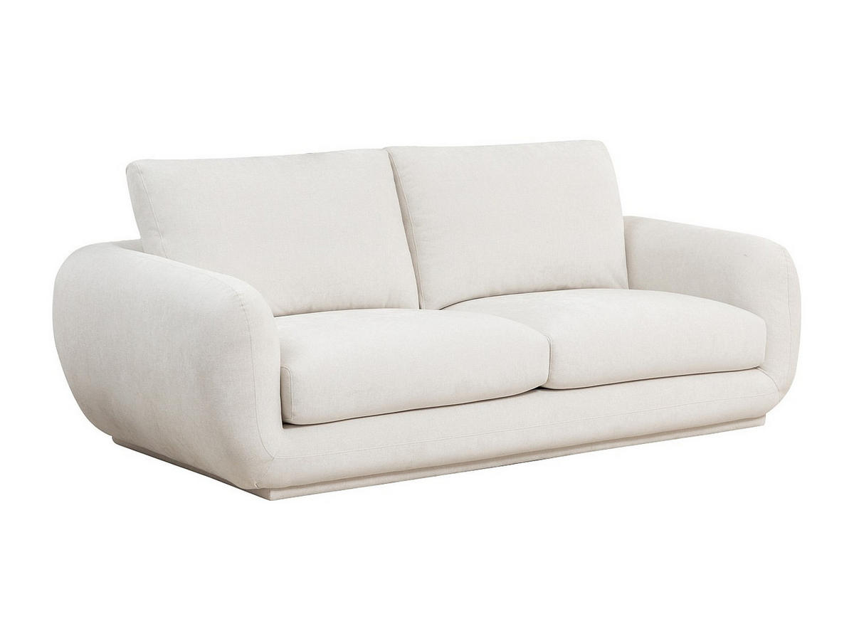 SOFA - 3 Personen - stoff - gebrochenes weiß Sidorio - Weiß, Textil (225/87/113.5cm) - Vente-Unique