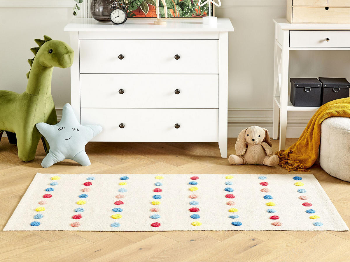 KURZFLOR-KINDERTEPPICH Leles 150/80 cm - Multicolor, Textil (80/150cm) - Beliani