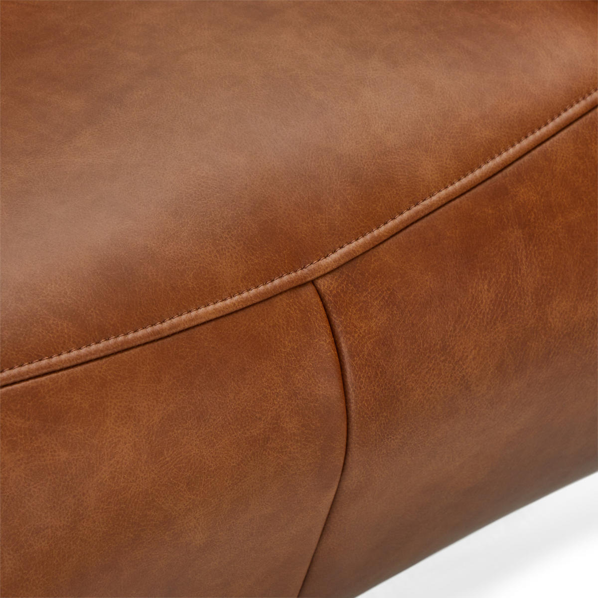RELAXSESSEL Echtleder Cognac Braun - Schwarz/Braun, Leder/Metall (90/114/79cm) - Furnhouse