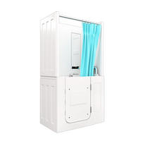 SENIOREN Dusche Sitzwanne Tür Seniorenwanne S08D-C-R - Weiß, Glas/Kunststoff (110/68/205cm) - AcquaVapore by Sandra Jentho