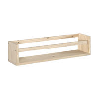 WANDREGAL aus massiver Kiefer - L60 x H15 cm - Apfelbaumfarben, Holz (15/15/60cm) - Calicosy