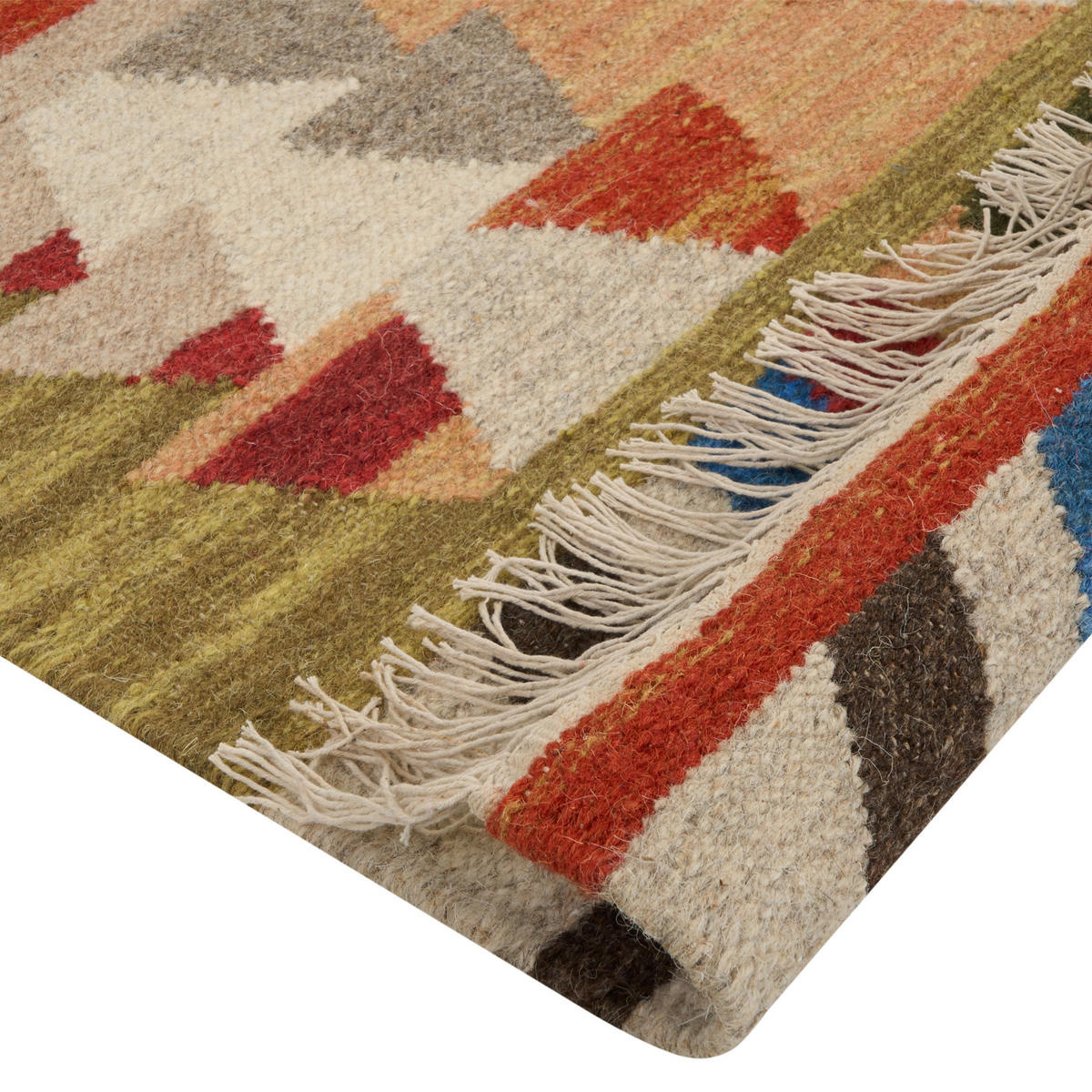 KELIM-TEPPICH Kaghsi 150/80 cm - Multicolor, Textil (80/150cm) - Beliani