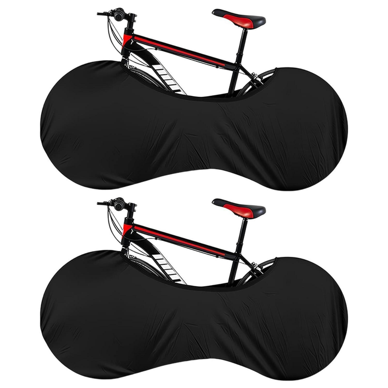 FAHRRADABDECKUNG 2-teiliges Set Schwarz 160 cm - Schwarz, Textil (66/52/160cm)