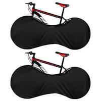 FAHRRADABDECKUNG 2-teiliges Set Schwarz 160 cm - Schwarz, Textil (66/52/160cm)