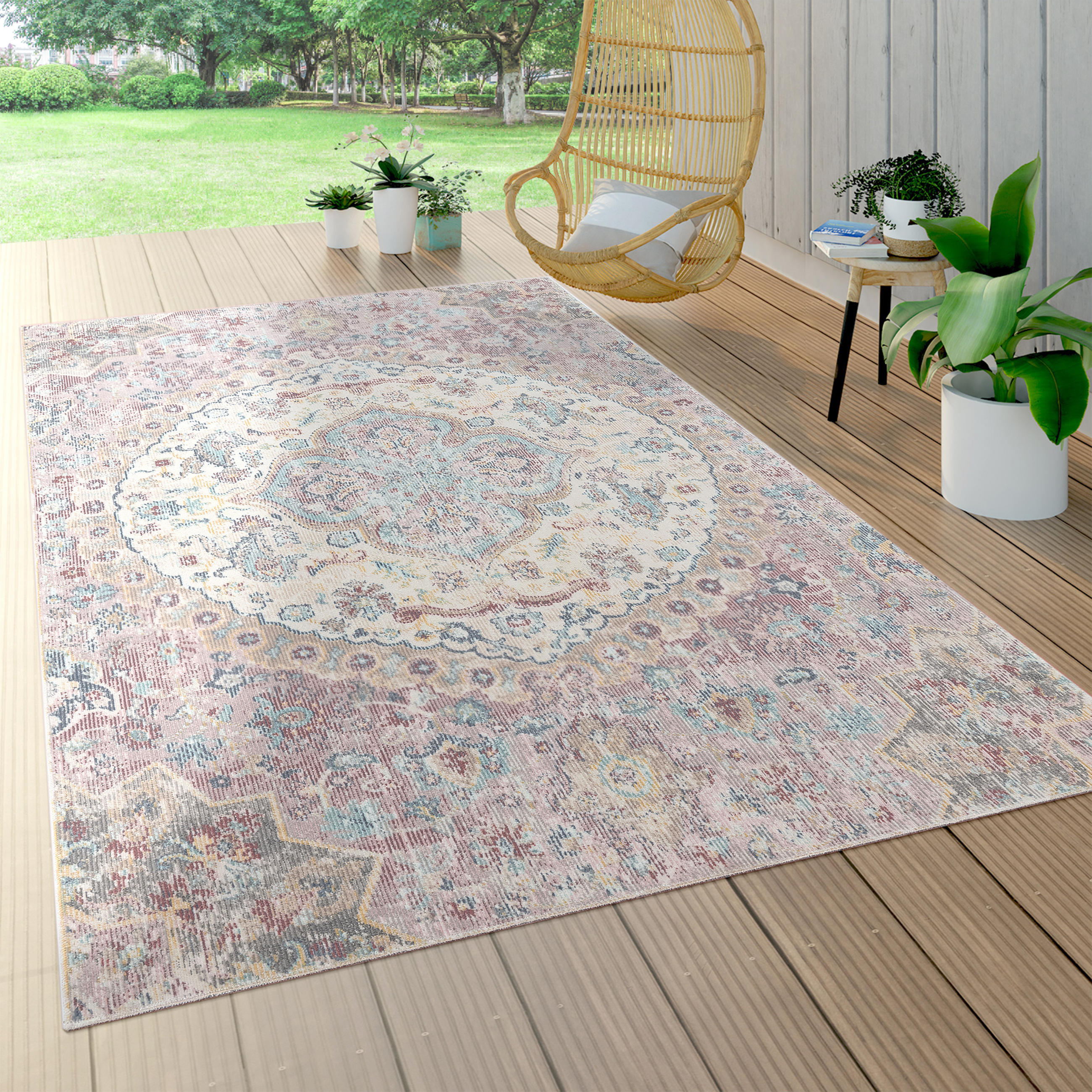 OUTDOORTEPPICH 160/230 cm Torres 271 - Pink, Textil (160/230cm) - Paco Home