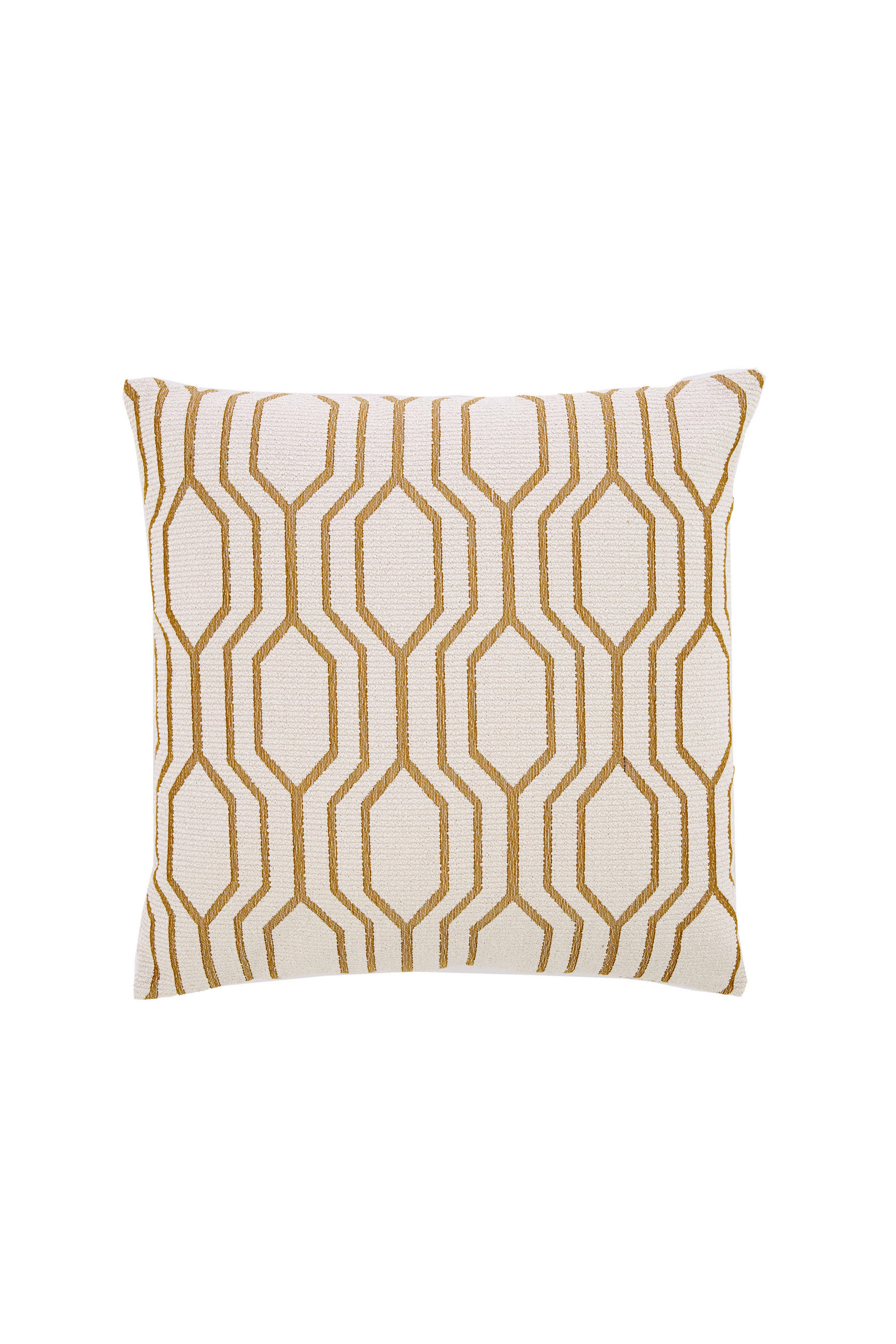 DEKOKISSEN Joplin Weiß 45/45/10 cm - Weiß, Textil (45/45cm) - Light & Living