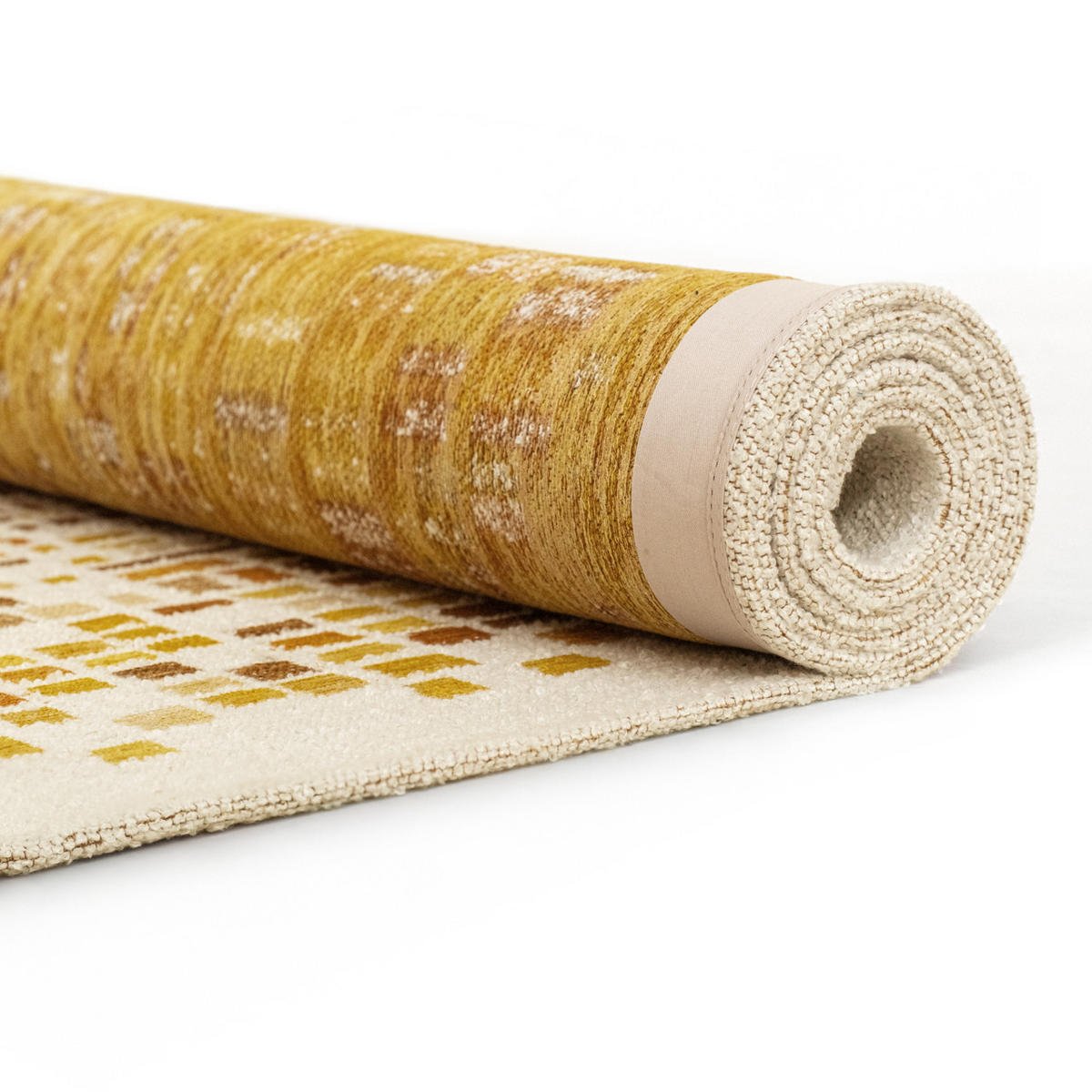 PREPROGA Cubik Moon 100/140 cm - oranžna, tekstil (100/140cm) - Louis De Poortere