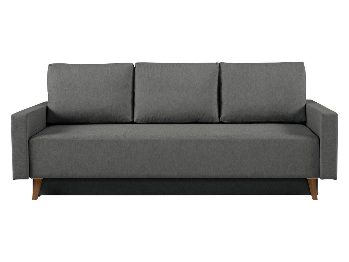 SCHLAFSOFA Oviedo - Grau, Holz/Kunststoff (215/86/95cm) - MIRJAN24
