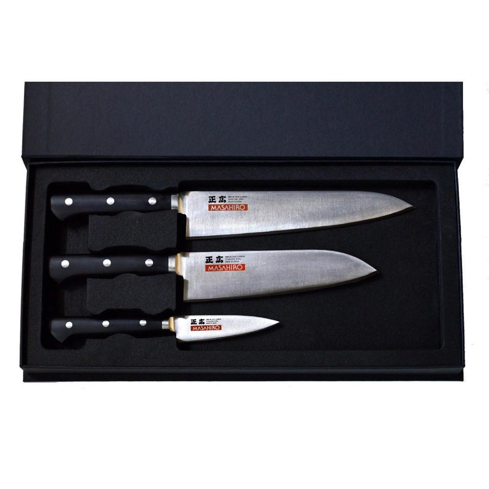 MESSERSET Silber 30/10/30 cm 149112301BBOMC - Silberfarben, Kunststoff - Masahiro 