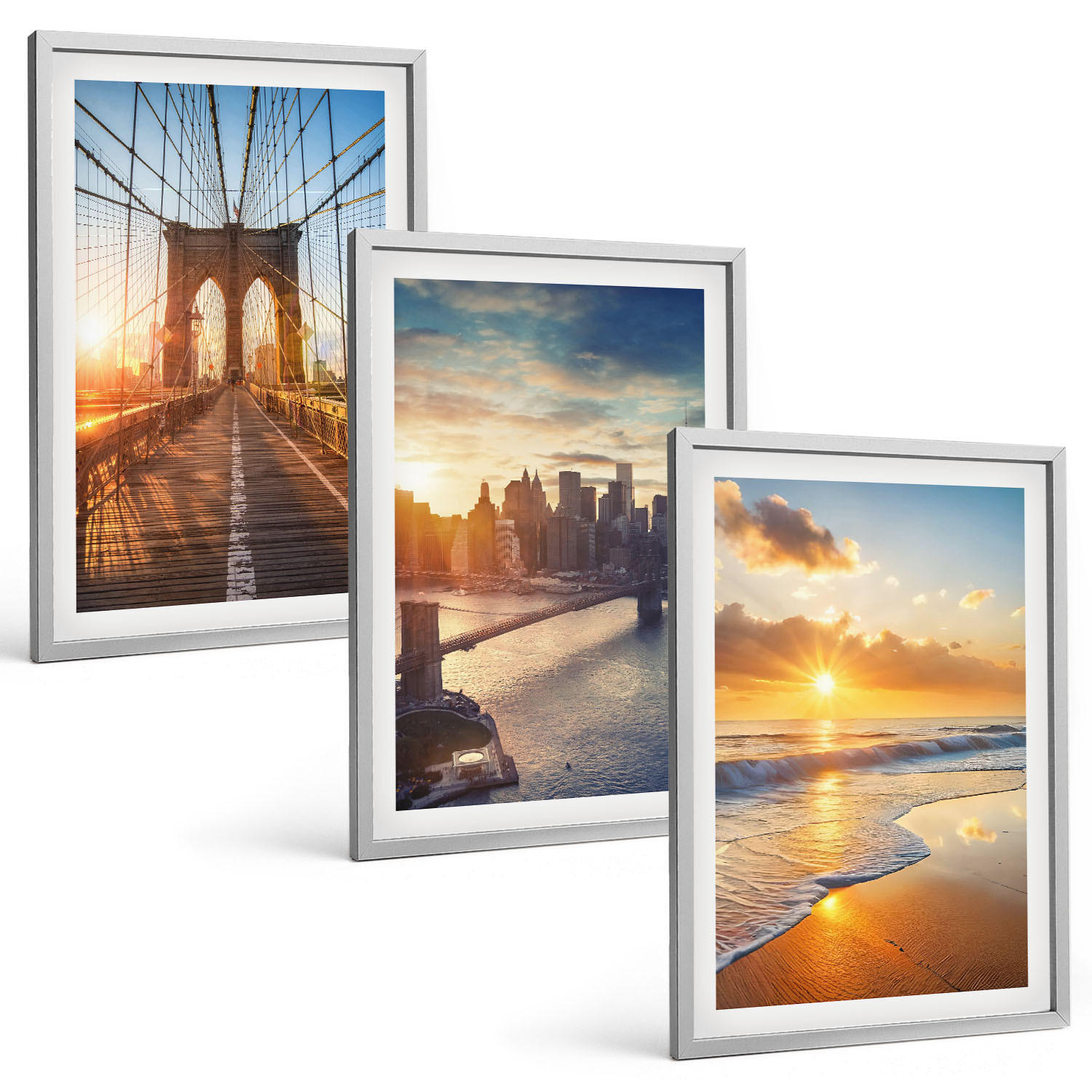 Tulup Bilder Silber 40x60 cm