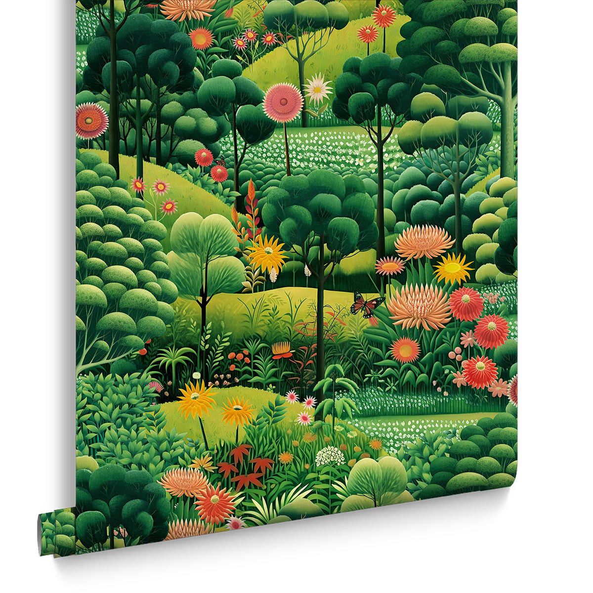 VLIESTAPETE Arley Garden Day - Grün, Papier/Kunststoff (52/1000cm) - Graham & Brown