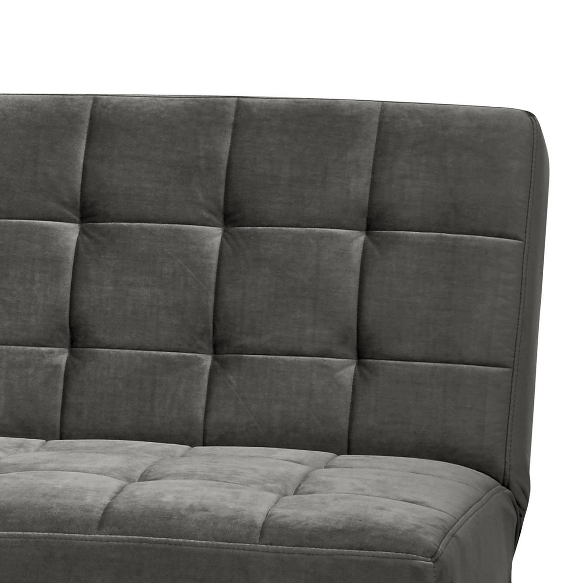 SCHLAFSOFA - Hellbraun/Dunkelgrau, Holz/Birkenholz (180/81/86cm) - home24