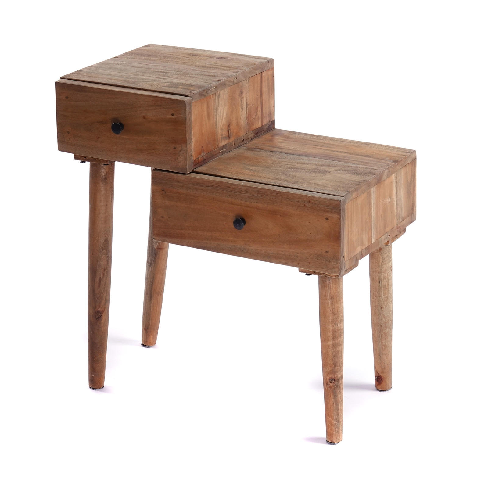 SIDEBOARD Level Mahagoni Massivholz, 2 Schubladen naturfarben - Naturfarben, Holz (63/66/36cm) - CREEDWOOD