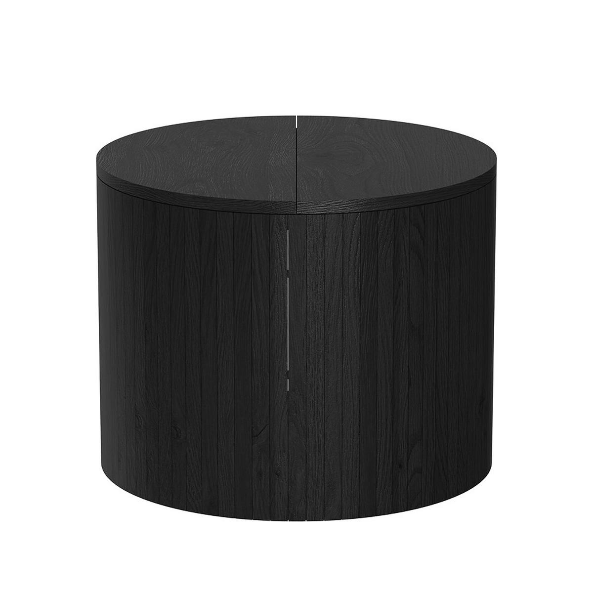 COUCHTISCH Tavilo Eiche/Schwarz 48 x 48 cm - Eichefarben/Schwarz, Holzwerkstoff (48/48/38cm) - Vicco