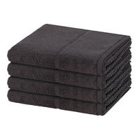 HANDTUCH Pearl 4er-Set - Dunkelgrau, Textil (50/100cm) - MÖVE