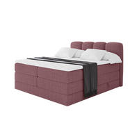 BOXBETT mit Matratze H3|H4 - NINA KING - 160x200 cm - Altrosa - Pink, Holzwerkstoff (160/200cm) - ALTDECOR