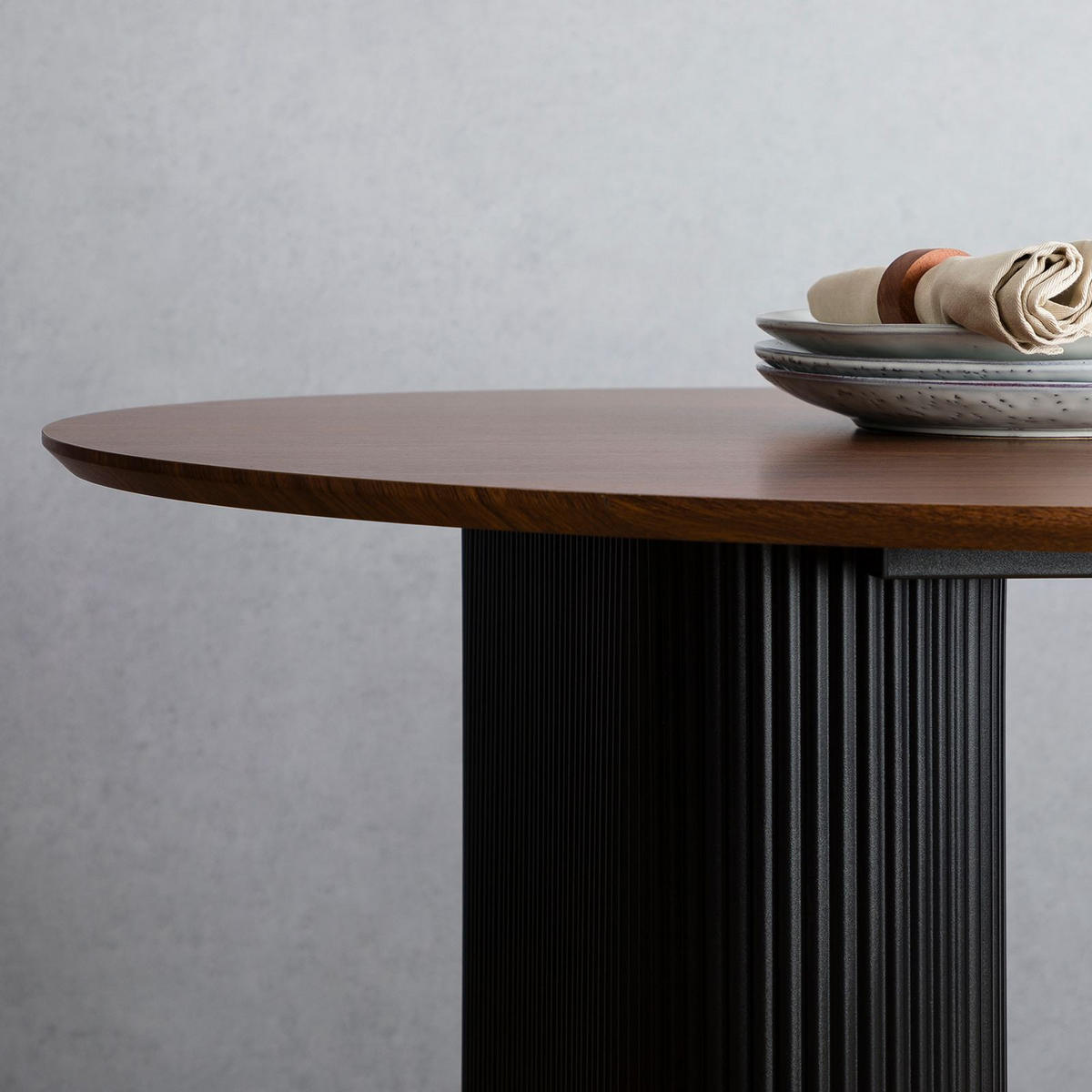 ESSTISCH MAXIM - Braun, Metall (90/160/75cm) - IDIMEX
